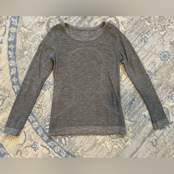 Lululemon Swiftly Relaxed Long Sleeve Slate / White - Picture 8 of 11